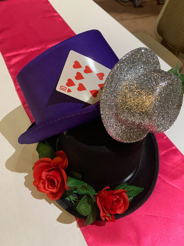 Alice Hat Table Feature - Prop For Hire