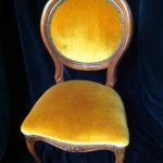 Balloon Back Chair Gold - Prop For Hire