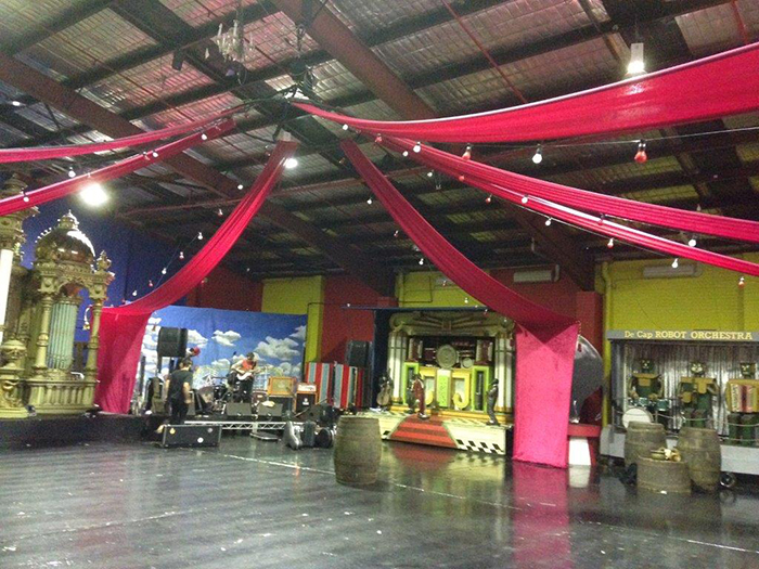 Big Red Draping - Prop For Hire