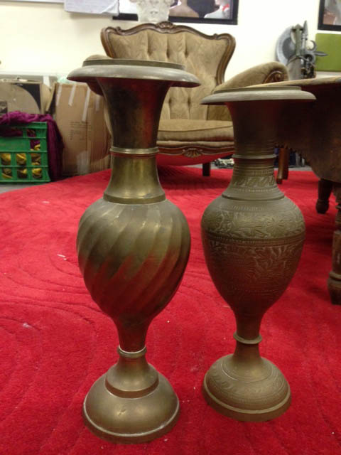 Brass Vases - Prop For Hire