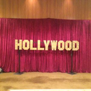 Burgundy Draping - Prop For Hire