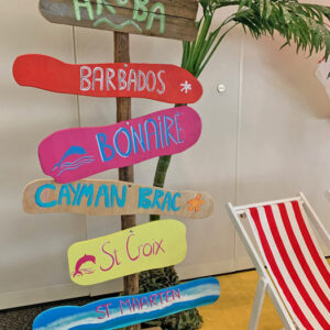 Carribean Direction Sign - Prop For Hire