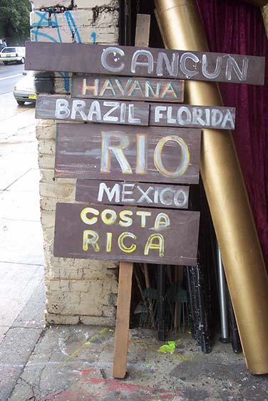 Central America Sign - Prop For Hire
