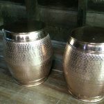 Copper Barrel Stools - Prop For Hire