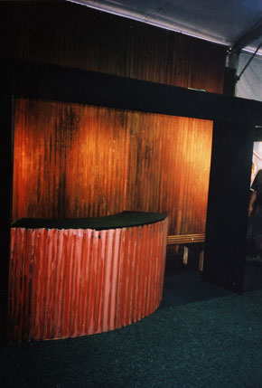 Corrugated Iron Bar - Prop For Hire