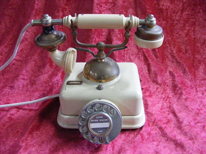 Cream Phone - Prop For Hire