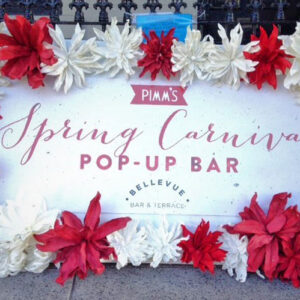 custom printed flower sign - Prop For Hire