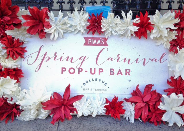 custom printed flower sign - Prop For Hire