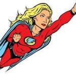 Super Woman Cutout - Prop For Hire