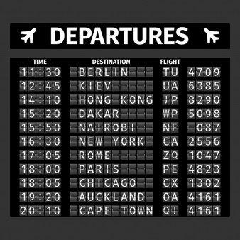 Departure Board - Prop For Hire