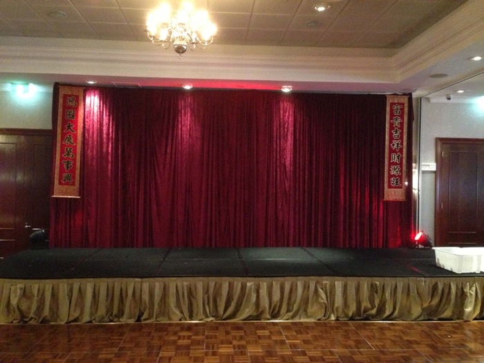 Draping Stage - Prop For Hire