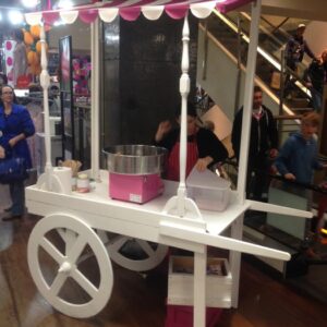 Elegant White Event Cart - Prop For Hire