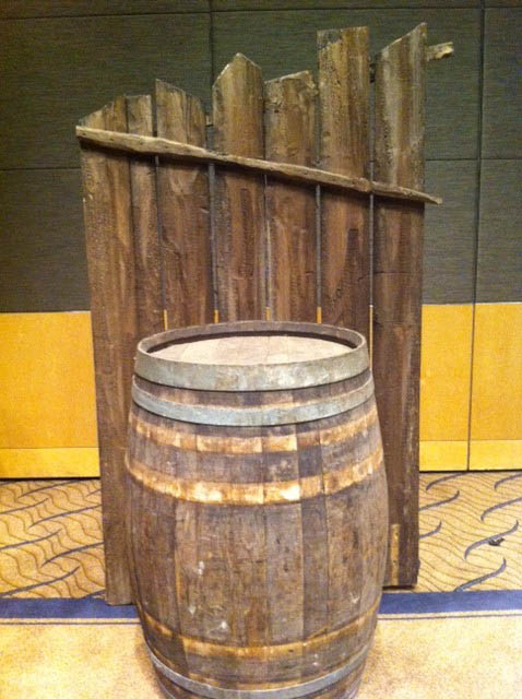 Fence With Barrel - Prop For Hire