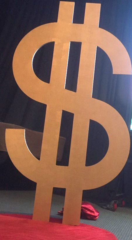 Giant Dollar Sign - Prop For Hire