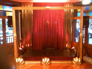 Gold Frame Stage - Prop For Hire