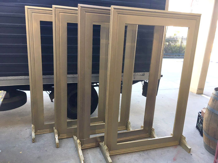 Giant Gold Frames - Prop For Hire