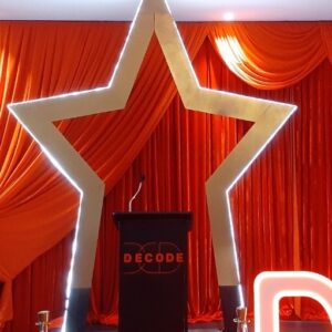 Giant Star Backdrop - Prop For Hire