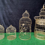 Gold Bird Cages - Prop For Hire