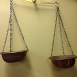 Hanging Copper Scales - Prop For Hire