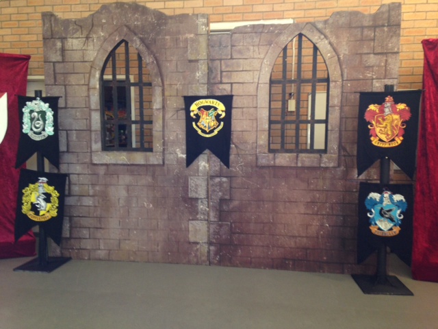 Harry Potter Castle with House Banners - Prop For Hire