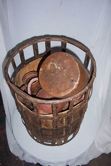 Iron And Timber Basket - Prop For Hire