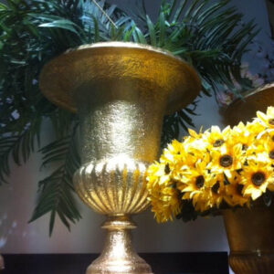 Large Gold Urn - Prop For Hire