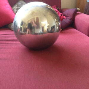 Large Silver Ball - Prop For Hire