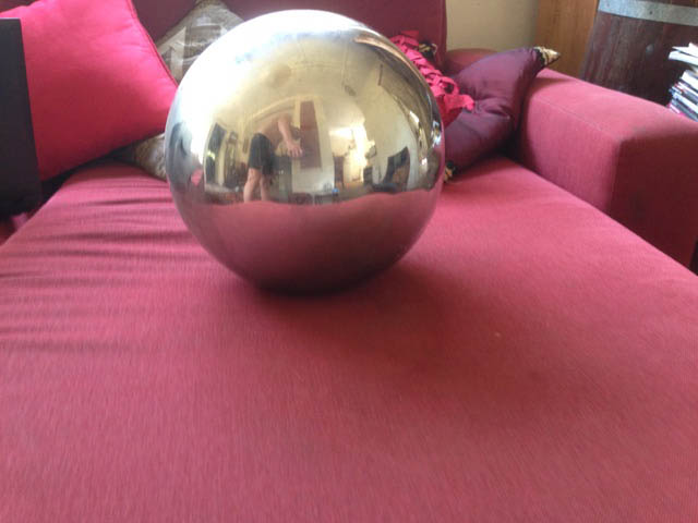 Large Silver Ball - Prop For Hire
