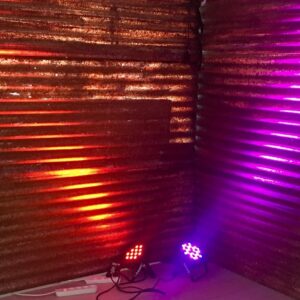 Lit Corrugated Walls - Prop For Hire