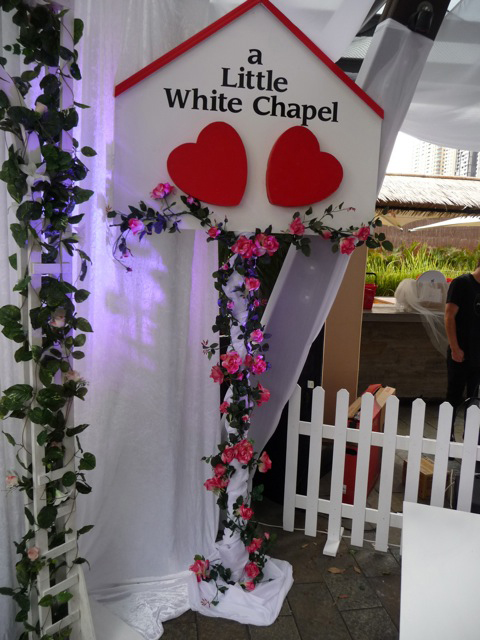 Little White Chapel Sign - Prop For Hire