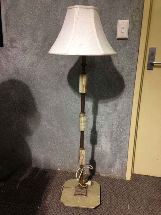 Marble Standing Lamp - Prop For Hire