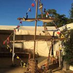 Mast with bunting - Prop For Hire