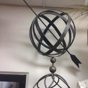 Metal Globe On Stand - Prop For Hire
