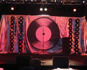 Record Backdrop - Prop For Hire