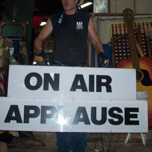 On Air Applause Sign - Prop For Hire