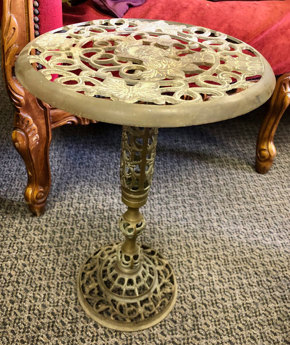 Ornate Brass Table - Prop For Hire