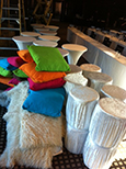 Pillows Carpets Tables - Prop For Hire