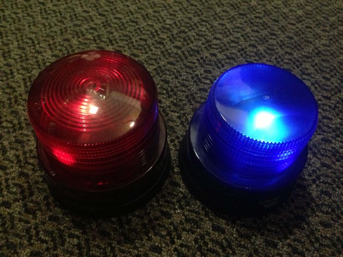 Red Blue Flashing Lights - Prop For Hire
