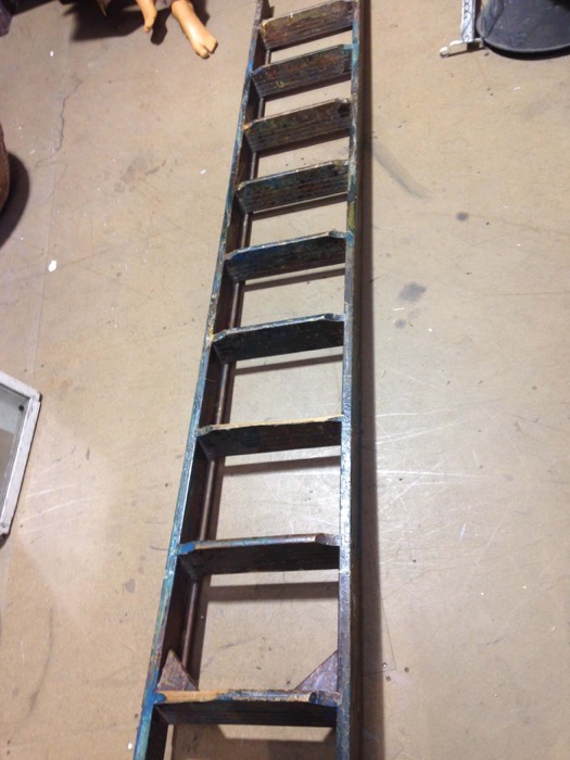 Rustic Shelf Ladder - Prop For Hire