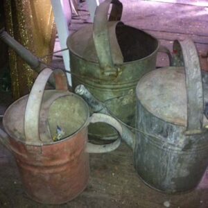 Rustic Watering Cans - Prop For Hire