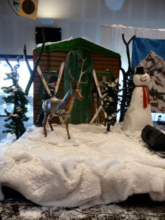 Reindeer Snow Scene - Prop For Hire