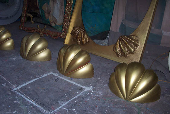 Shell Footlights - Prop For Hire