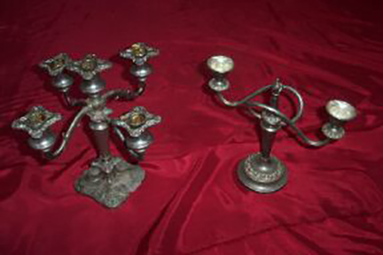 Silver Candelabra - Prop For Hire