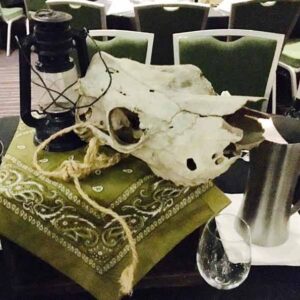 Skull Table Centre - Prop For Hire