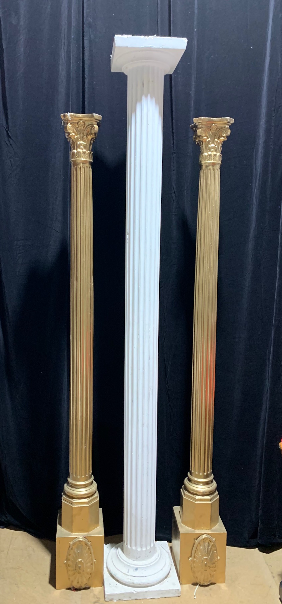 Slender Ribbed Columns - Prop For Hire