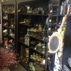 Tall Black Ornate Shelves - Prop For Hire