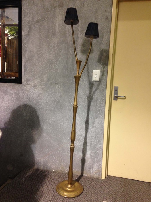 Timber Standing Lamp - Prop For Hire