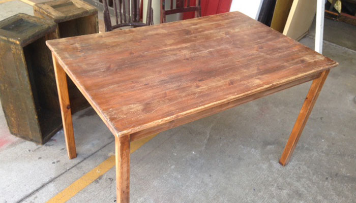 Timber Table - Prop For Hire