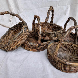 Tuscan Baskets With Handles - Prop For Hire