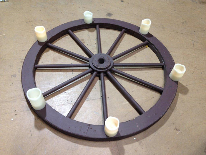 Wagon wheel Lights - Prop For Hire